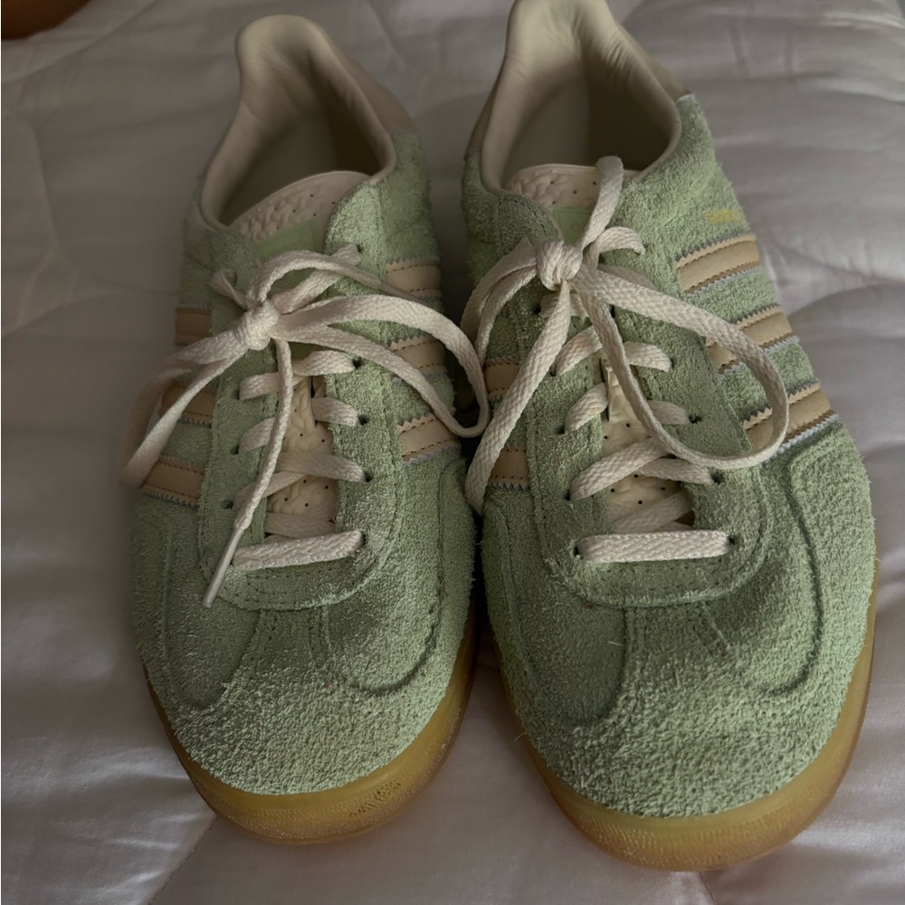 Adidas Mint Green Suede Gazelle